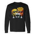 Cool Cheese Burger And Fries Fast Food Lovers Langarmshirts Geschenkideen