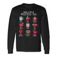 Have A Cup Of Positive Tea Counselor Affirmation Christmas Long Sleeve T-Shirt Gifts ideas