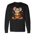 Cute Mouse With Autumn Graphic Langarmshirts Geschenkideen