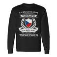 Czech Republic Holiday Fans Souvenir Czech Flag Cz Langarmshirts Geschenkideen