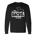 With The Dachshund Hunting Dog Goes Teckel Dog Training Langarmshirts Geschenkideen