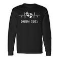 Daddy 2025 Heartbeat The Daddy Father's Day Birth Father Langarmshirts Geschenkideen