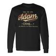 Das Ist Ein Adam Ding Das Würdest Du Nicht Verstehen Adam Name Langarmshirts Geschenkideen