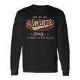 Das Ist Ein Almanza Ding Das Würdest Du Nicht Verstehen Almanza Name Langarmshirts Geschenkideen