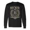 Das Ist Ein Becker Ding Becker Name Langarmshirts Geschenkideen