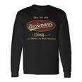 Das Ist Ein Beckmann Ding Das Würdest Du Nicht Verstehen Beckmann Name Langarmshirts Geschenkideen