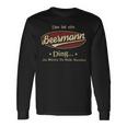 Das Ist Ein Beermann Ding Das Würdest Du Nicht Verstehen Beermann Name Langarmshirts Geschenkideen