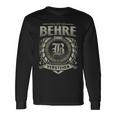 Das Ist Ein Behre Ding Behre Name Langarmshirts Geschenkideen