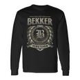 Das Ist Ein Bekker Ding Bekker Name Langarmshirts Geschenkideen