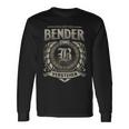 Das Ist Ein Bender Ding Bender Name Langarmshirts Geschenkideen