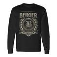 Das Ist Ein Berger Ding Berger Name Langarmshirts Geschenkideen