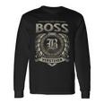 Das Ist Ein Boss Ding Boss Name Langarmshirts Geschenkideen