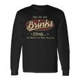 Das Ist Ein Brinks Ding Das Würdest Du Nicht Verstehen Brinks Name Langarmshirts Geschenkideen