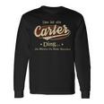 Das Ist Ein Carter Ding Das Würdest Du Nicht Verstehen Carter Name Langarmshirts Geschenkideen