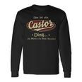 Das Ist Ein Castor Ding Das Würdest Du Nicht Verstehen Castor Name Langarmshirts Geschenkideen