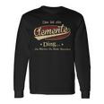 Das Ist Ein Clemente Ding Das Würdest Du Nicht Verstehen Clemente Name Langarmshirts Geschenkideen