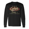 Das Ist Ein Cohn Ding Das Würdest Du Nicht Verstehen Cohn Name Langarmshirts Geschenkideen