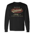 Das Ist Ein Diebold Ding Das Würdest Du Nicht Verstehen Diebold Name Langarmshirts Geschenkideen