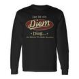 Das Ist Ein Diem Ding Das Würdest Du Nicht Verstehen Diem Name Langarmshirts Geschenkideen