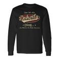 Das Ist Ein Doherty Ding Das Würdest Du Nicht Verstehen Doherty Name Langarmshirts Geschenkideen