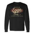 Das Ist Ein Egge Ding Das Würdest Du Nicht Verstehen Egge Name Langarmshirts Geschenkideen