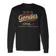 Das Ist Ein Gonder Ding Das Würdest Du Nicht Verstehen Gonder Name Langarmshirts Geschenkideen