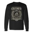 Das Ist Ein Greiner Ding Greiner Name Langarmshirts Geschenkideen