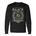 Das Ist Ein Haack Ding Haack Name Langarmshirts Geschenkideen