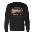 Das Ist Ein Hudler Ding Das Würdest Du Nicht Verstehen Hudler Name Langarmshirts Geschenkideen