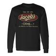 Das Ist Ein Jacobs Ding Das Würdest Du Nicht Verstehen Jacobs Name Langarmshirts Geschenkideen