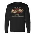 Das Ist Ein Johnsen Ding Das Würdest Du Nicht Verstehen Johnsen Name Langarmshirts Geschenkideen