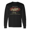 Das Ist Ein Judge Ding Das Würdest Du Nicht Verstehen Judge Name Langarmshirts Geschenkideen