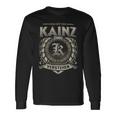 Das Ist Ein Kainz Ding Kainz Name Langarmshirts Geschenkideen