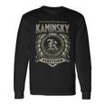 Das Ist Ein Kaminsky Ding Kaminsky Name Langarmshirts Geschenkideen