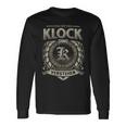 Das Ist Ein Klock Ding Klock Name Langarmshirts Geschenkideen