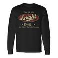 Das Ist Ein Knight Ding Das Würdest Du Nicht Verstehen Knight Name Langarmshirts Geschenkideen