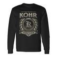 Das Ist Ein Kohr Ding Kohr Name Langarmshirts Geschenkideen