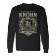 Das Ist Ein Krohn Ding Krohn Name Langarmshirts Geschenkideen