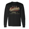 Das Ist Ein Kuttler Ding Das Würdest Du Nicht Verstehen Kuttler Name Langarmshirts Geschenkideen