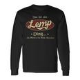 Das Ist Ein Lemp Ding Das Würdest Du Nicht Verstehen Lemp Name Langarmshirts Geschenkideen