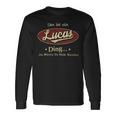 Das Ist Ein Lucas Ding Das Würdest Du Nicht Verstehen Lucas Name Langarmshirts Geschenkideen