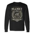 Das Ist Ein Manke Ding Manke Name Langarmshirts Geschenkideen