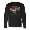 Das Ist Ein Mansfield Ding Das Würdest Du Nicht Verstehen Mansfield Name Langarmshirts Geschenkideen