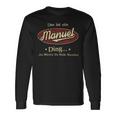 Das Ist Ein Manuel Ding Das Würdest Du Nicht Verstehen Manuel Name Langarmshirts Geschenkideen