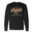 Das Ist Ein Marsh Ding Das Würdest Du Nicht Verstehen Marsh Name Langarmshirts Geschenkideen