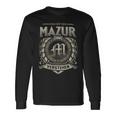 Das Ist Ein Mazur Ding Mazur Name Langarmshirts Geschenkideen