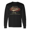 Das Ist Ein Rice Ding Das Würdest Du Nicht Verstehen Rice Name Langarmshirts Geschenkideen