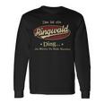 Das Ist Ein Ringwald Ding Das Würdest Du Nicht Verstehen Ringwald Name Langarmshirts Geschenkideen