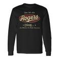 Das Ist Ein Rogers Ding Das Würdest Du Nicht Verstehen Rogers Name Langarmshirts Geschenkideen