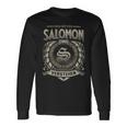 Das Ist Ein Salomon Ding Salomon Name Langarmshirts Geschenkideen